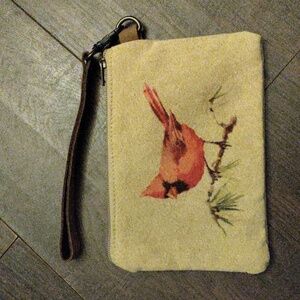 Cott N Curls Wristlet | Red Cardinal
